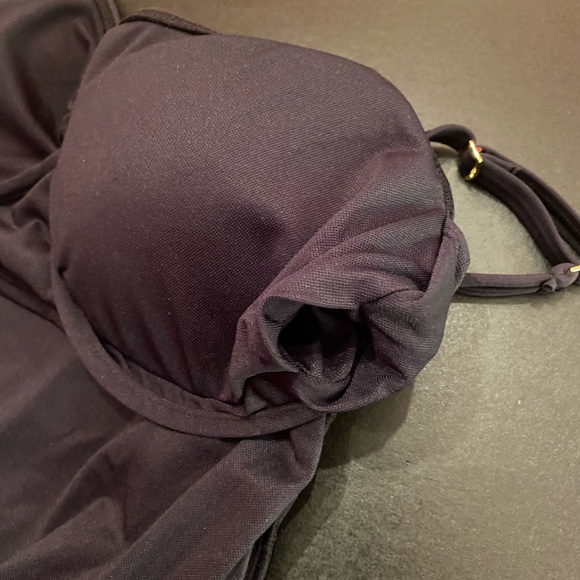 NWT Bleu Rod Beattie Woman’s Kore Scoop Neck One-Piece Black Swimsuit Size 10 - Picture 12 of 12